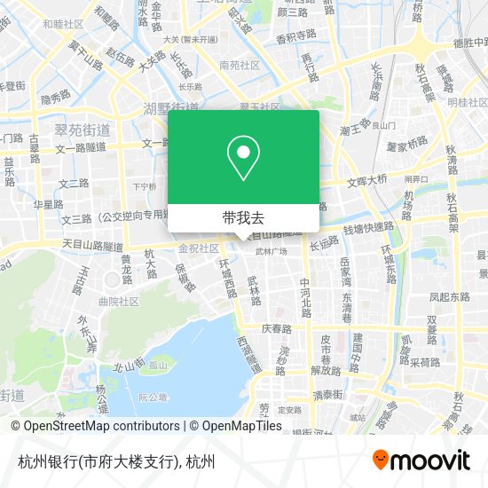 杭州银行(市府大楼支行)地图