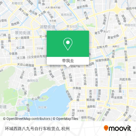 环城西路八九号自行车租赁点地图