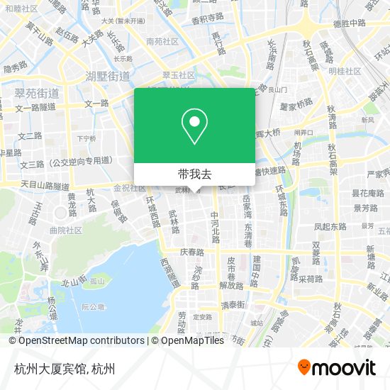 杭州大厦宾馆地图