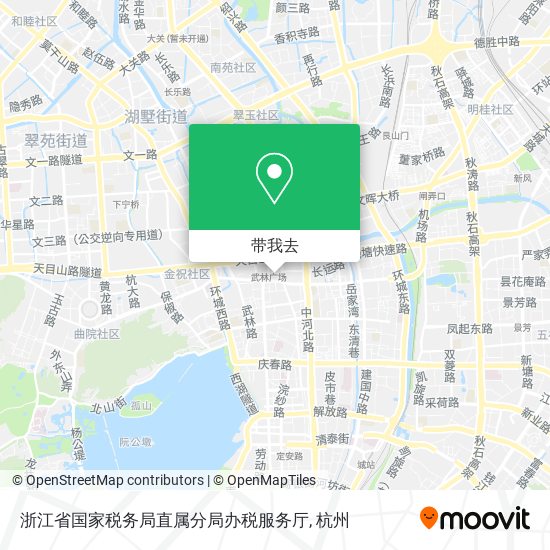 浙江省国家税务局直属分局办税服务厅地图