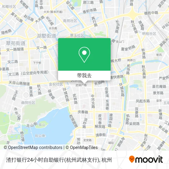 渣打银行24小时自助银行(杭州武林支行)地图