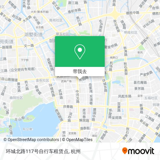 环城北路117号自行车租赁点地图