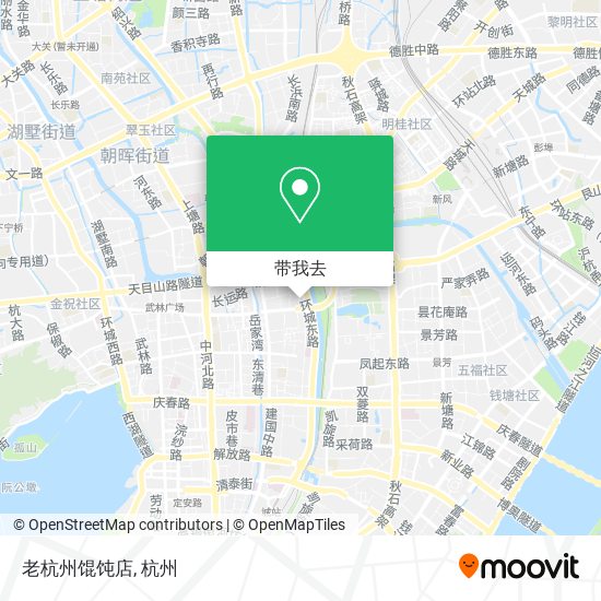 老杭州馄饨店地图