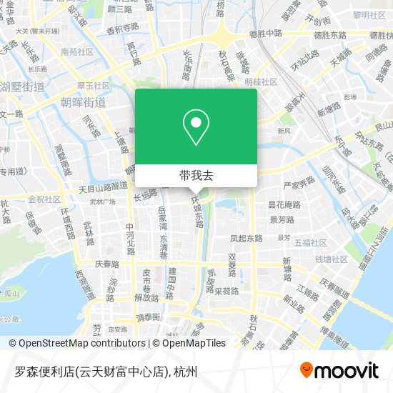 罗森便利店(云天财富中心店)地图