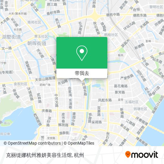 克丽缇娜杭州雅妍美容生活馆地图