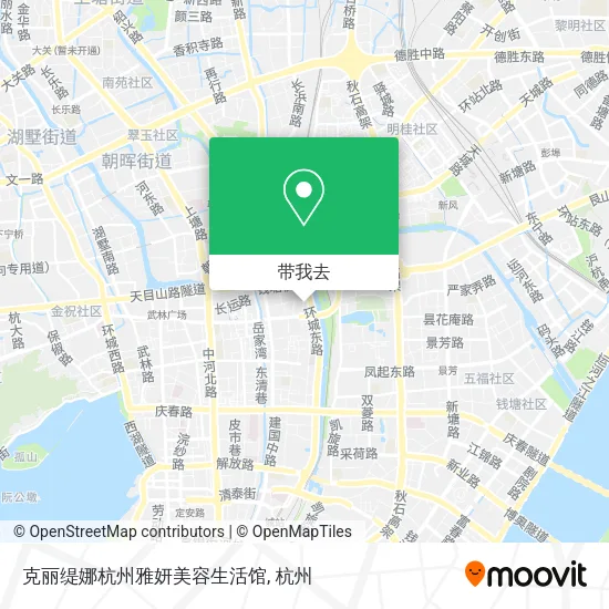 克丽缇娜杭州雅妍美容生活馆地图