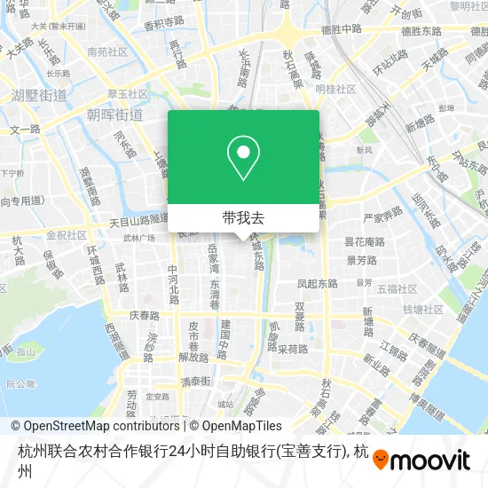 杭州联合农村合作银行24小时自助银行(宝善支行)地图