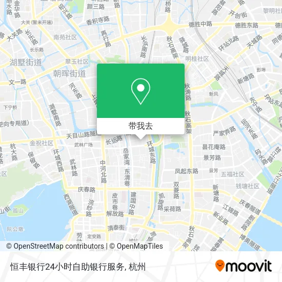 恒丰银行24小时自助银行服务地图