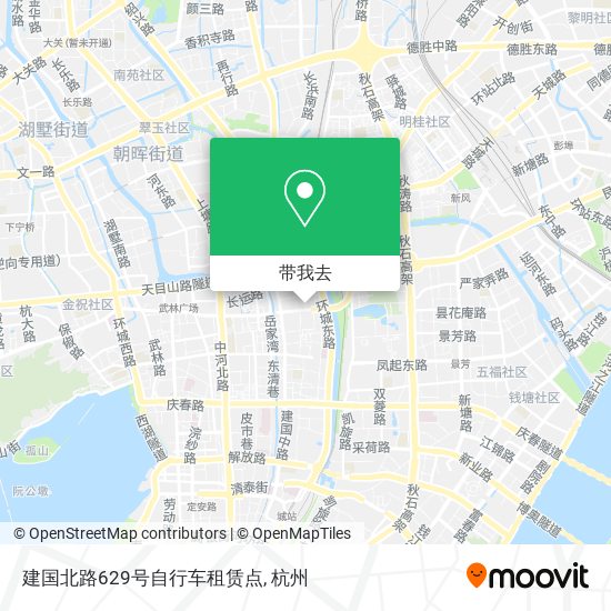 建国北路629号自行车租赁点地图