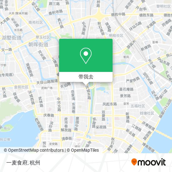 一麦食府地图