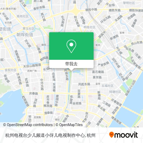 杭州电视台少儿频道小伢儿电视制作中心地图