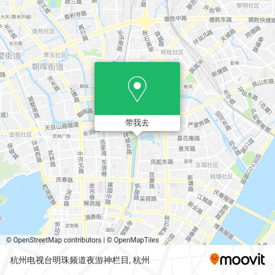 杭州电视台明珠频道夜游神栏目地图