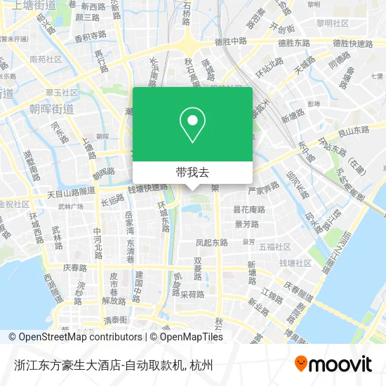 浙江东方豪生大酒店-自动取款机地图