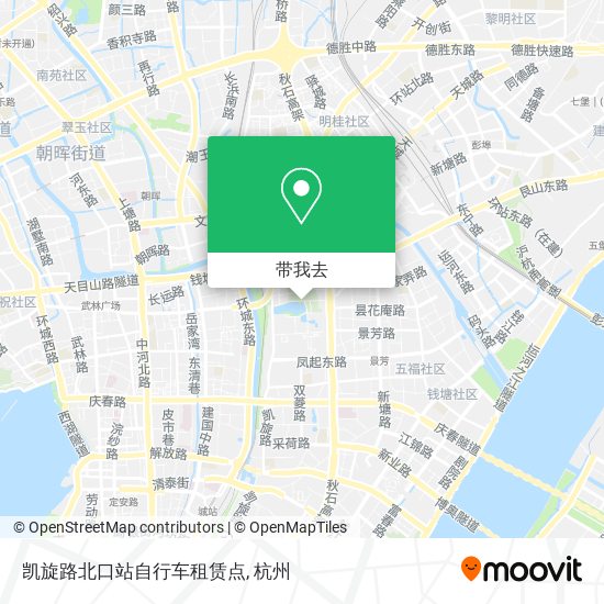凯旋路北口站自行车租赁点地图