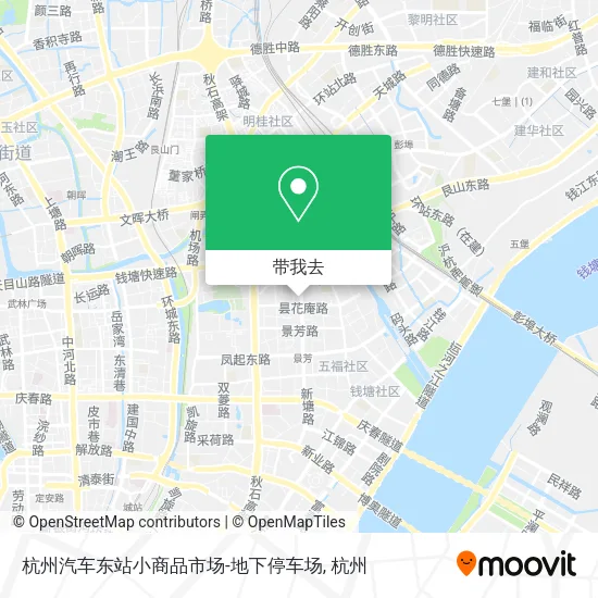 杭州汽车东站小商品市场-地下停车场地图
