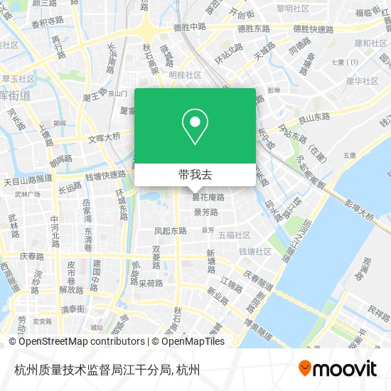 杭州质量技术监督局江干分局地图