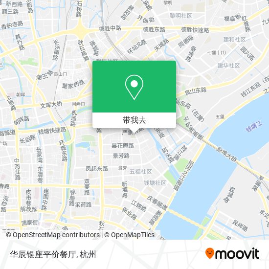 华辰银座平价餐厅地图