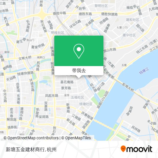 新塘五金建材商行地图
