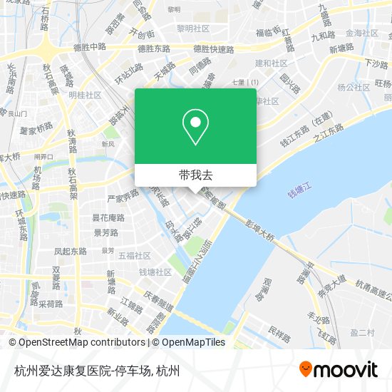 杭州爱达康复医院-停车场地图