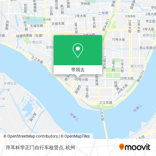 拜耳科学正门自行车租赁点地图