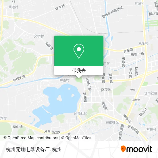 杭州元通电器设备厂地图