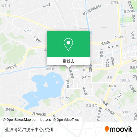 蓝波湾足浴洗浴中心地图