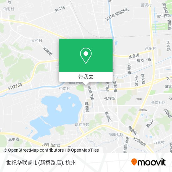 世纪华联超市(新桥路店)地图