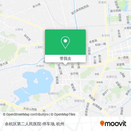 余杭区第二人民医院-停车场地图