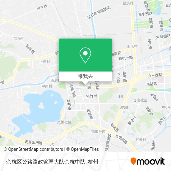 余杭区公路路政管理大队余杭中队地图