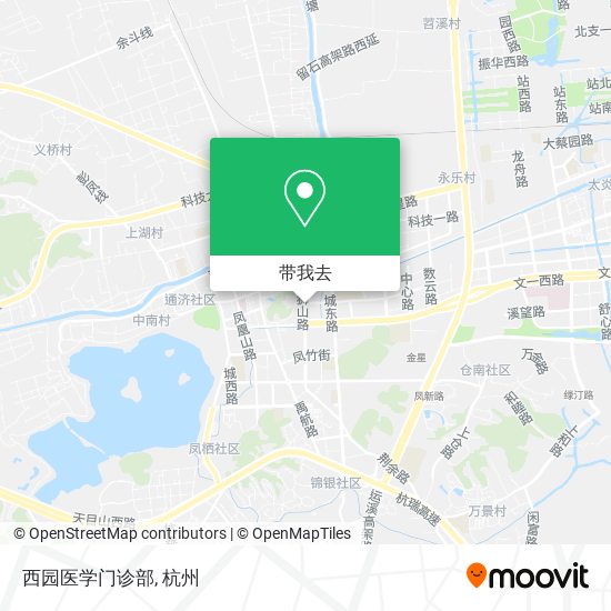 西园医学门诊部地图