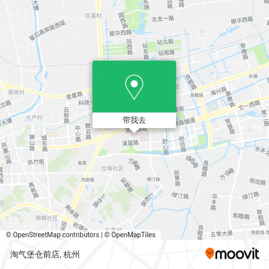 淘气堡仓前店地图