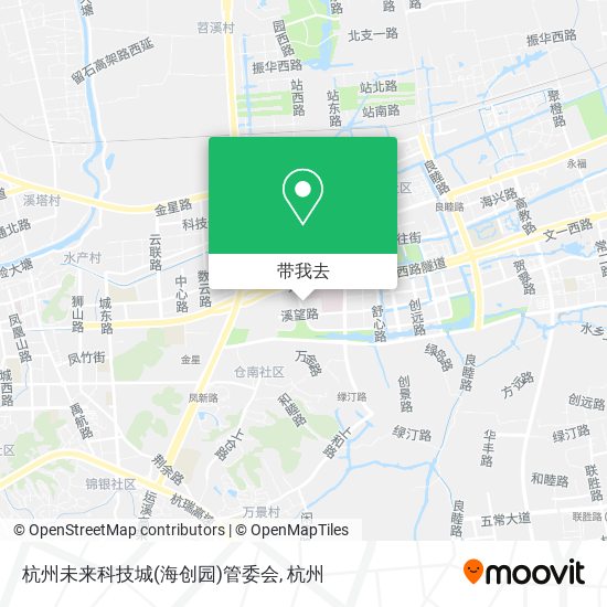 杭州未来科技城(海创园)管委会地图