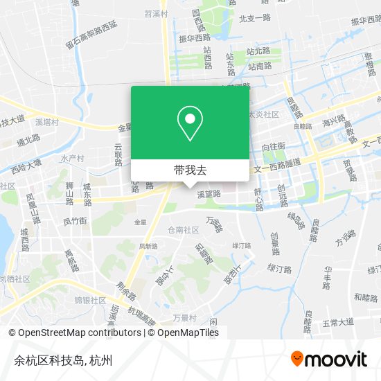 余杭区科技岛地图