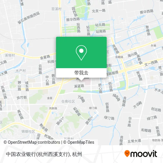 中国农业银行(杭州西溪支行)地图