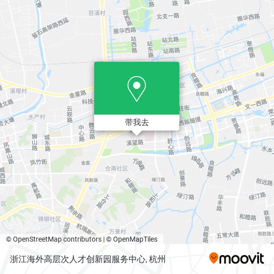 浙江海外高层次人才创新园服务中心地图