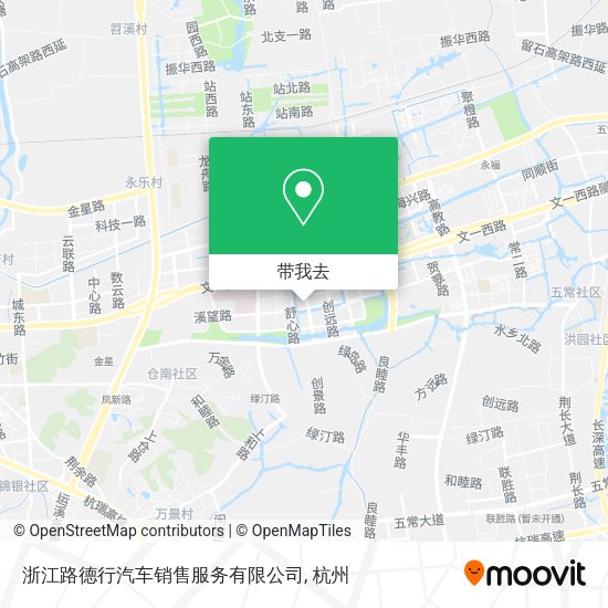 浙江路德行汽车销售服务有限公司地图