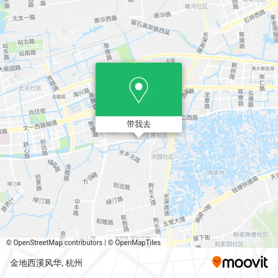 金地西溪风华地图