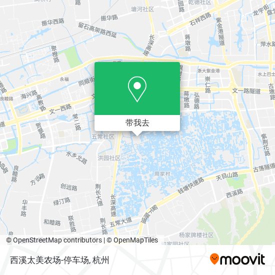 西溪太美农场-停车场地图