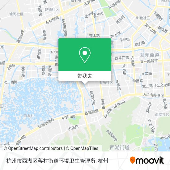 杭州市西湖区蒋村街道环境卫生管理所地图