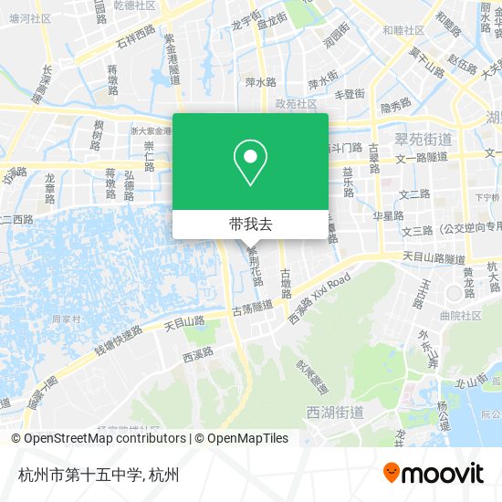 杭州市第十五中学地图