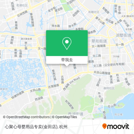 心聚心母婴用品专卖(金田店)地图