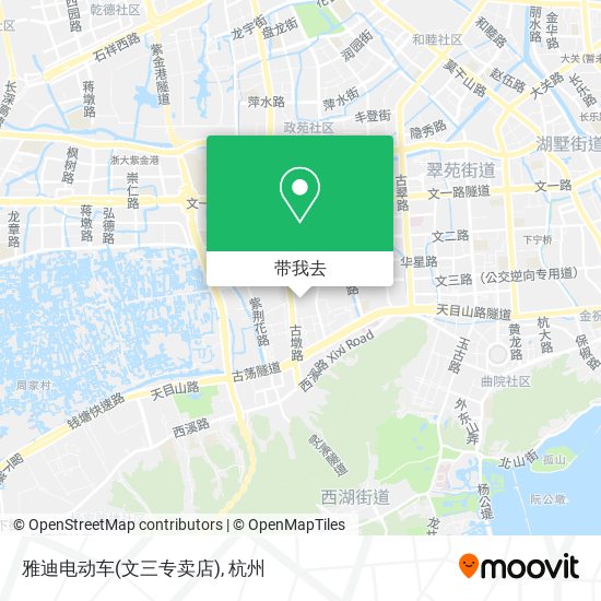 雅迪电动车(文三专卖店)地图