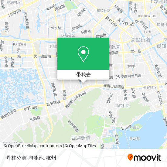 丹桂公寓-游泳池地图