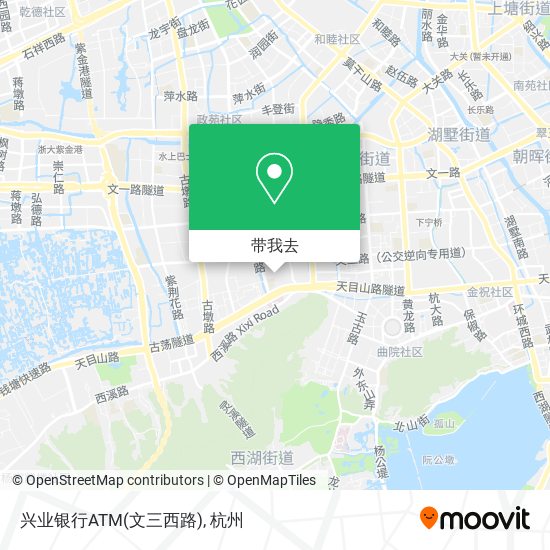 兴业银行ATM(文三西路)地图