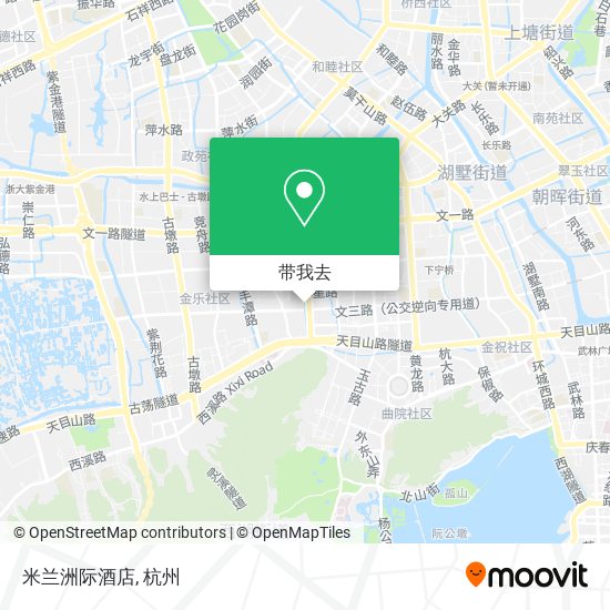 米兰洲际酒店地图