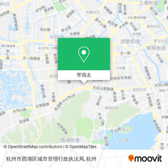 杭州市西湖区城市管理行政执法局地图