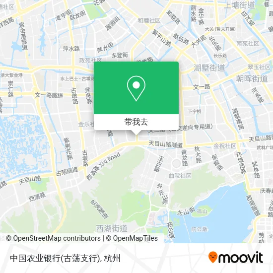 中国农业银行(古荡支行)地图