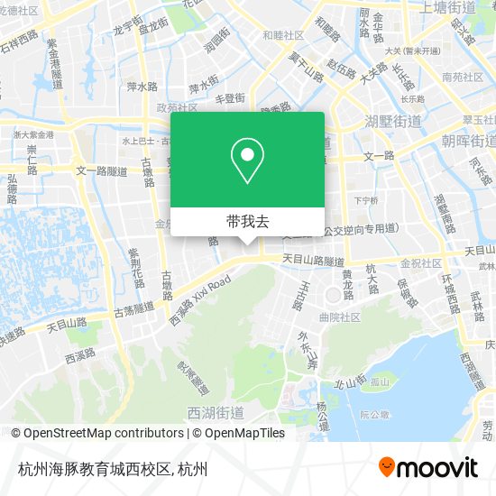 杭州海豚教育城西校区地图