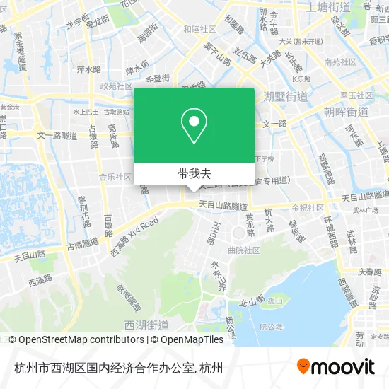 杭州市西湖区国内经济合作办公室地图
