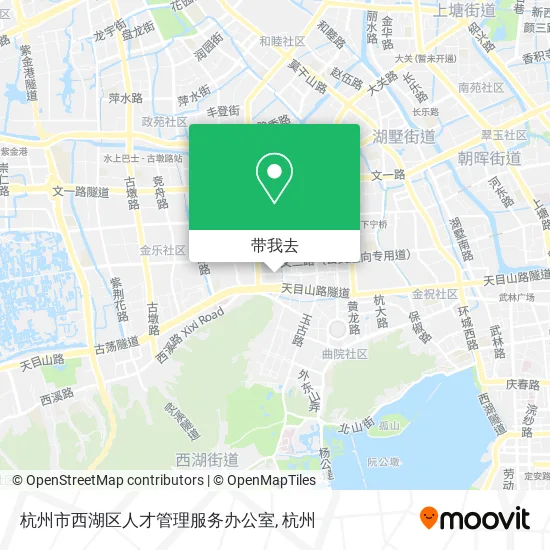 杭州市西湖区人才管理服务办公室地图